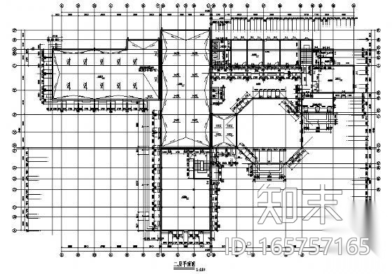 某景区二层游客中心建筑施工图cad施工图下载【ID:165757165】