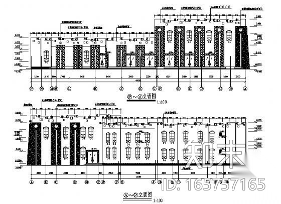 某景区二层游客中心建筑施工图cad施工图下载【ID:165757165】