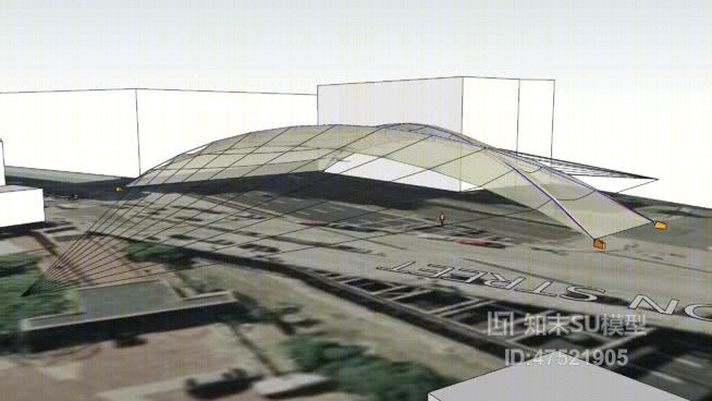 艺术风格建筑SU模型下载【ID:818160409】