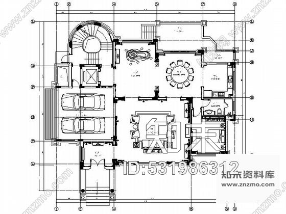 施工图南通度假区奢华法式三层别墅样板间装修图含效果施工图下载【ID:531986312】