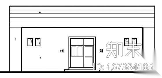 某A型城市公厕建筑方案图cad施工图下载【ID:167384185】