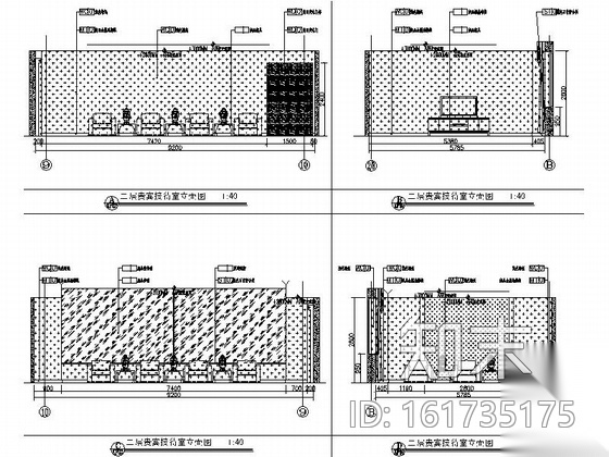 [天津]国际化金融股份制公司现代办公楼装修施工图（含实...cad施工图下载【ID:161735175】