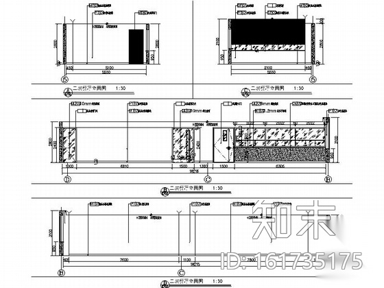 [天津]国际化金融股份制公司现代办公楼装修施工图（含实...cad施工图下载【ID:161735175】