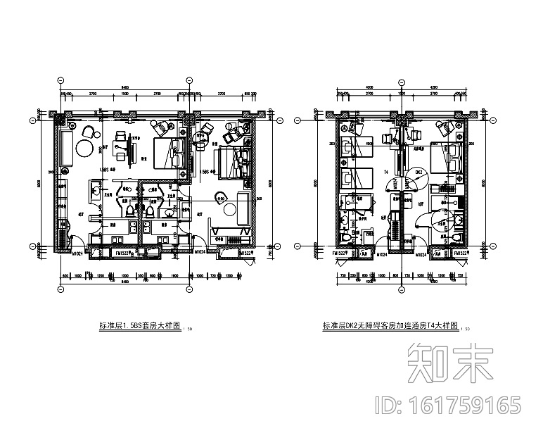 [江苏]知名地产嘉华酒店全套施工图+效果图cad施工图下载【ID:161759165】