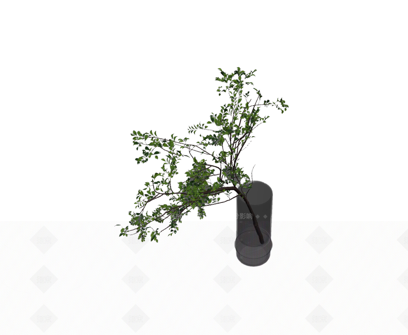 带盆绿植盆栽3D模型下载【ID:1206185271】