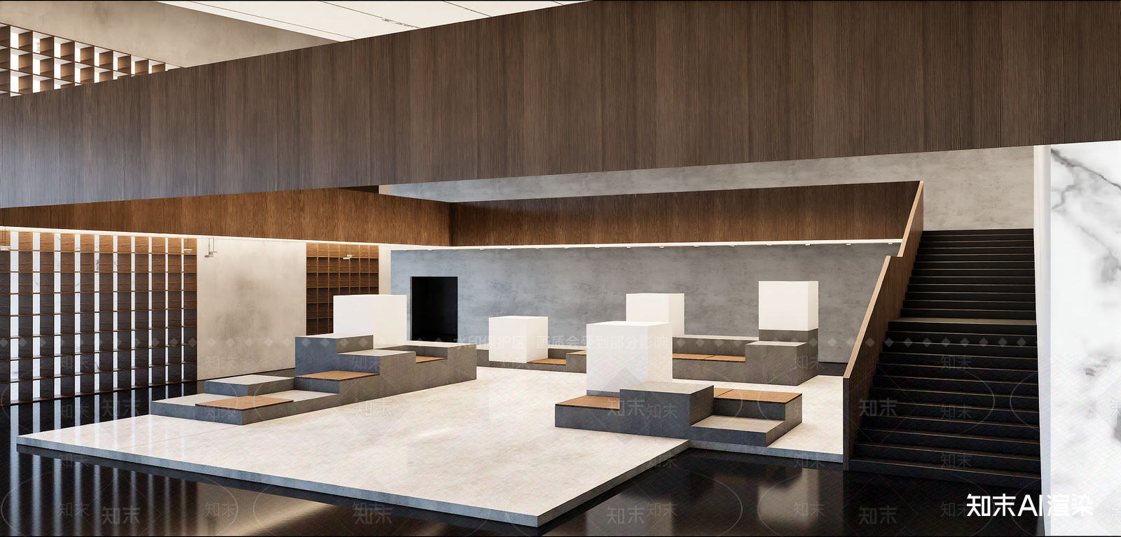 新中式博物馆SU模型下载【ID:1215993873】