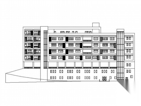 [重庆]5层现代风格小学教学楼建筑方案图（含有效果图）cad施工图下载【ID:165737136】