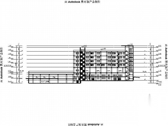 [重庆]5层现代风格小学教学楼建筑方案图（含有效果图）cad施工图下载【ID:165737136】