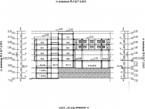 [重庆]5层现代风格小学教学楼建筑方案图（含有效果图）cad施工图下载【ID:165737136】