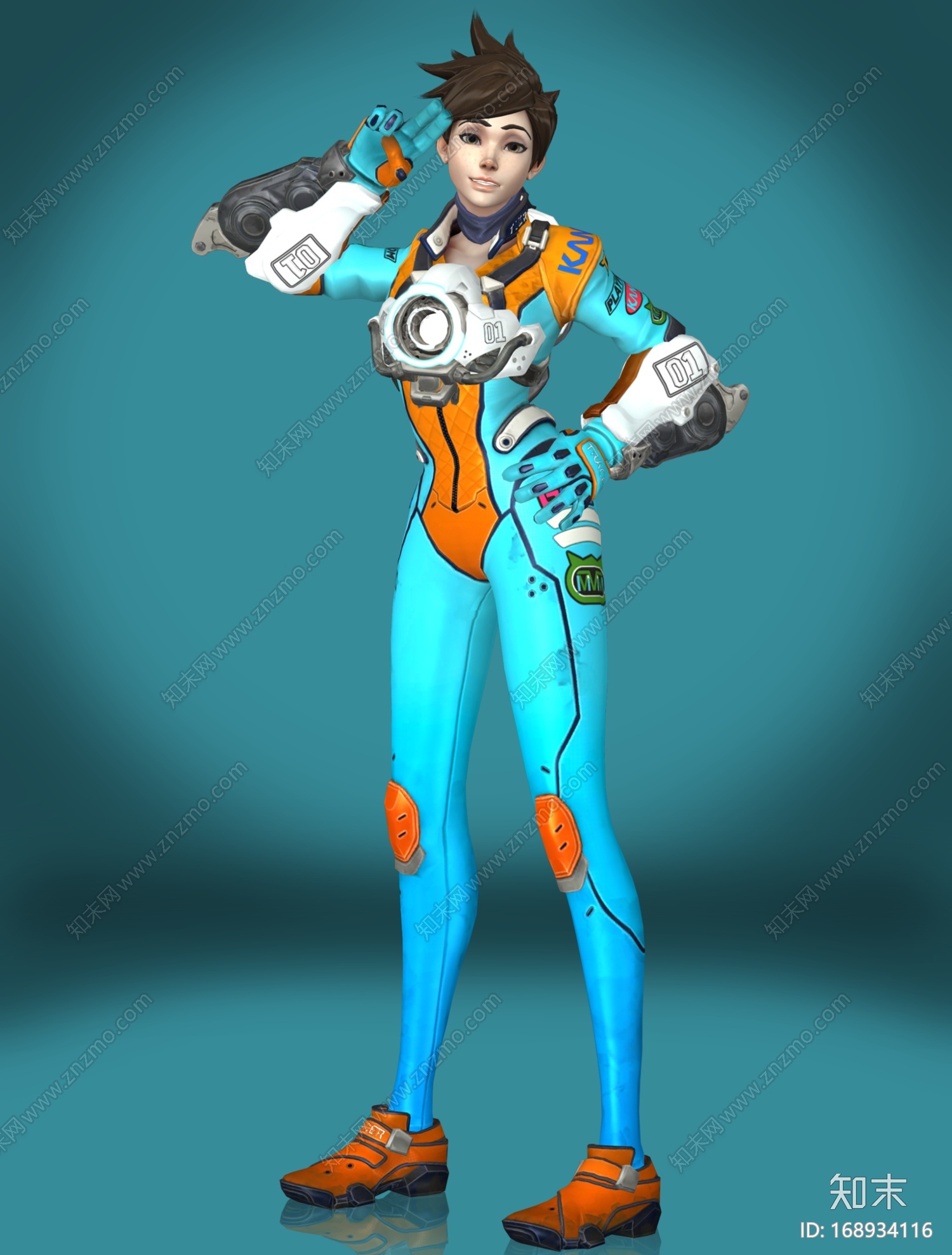 啦，首发——守望先锋模型猎空皮肤模型12套模型+武器CG模型下载【ID:168934116】