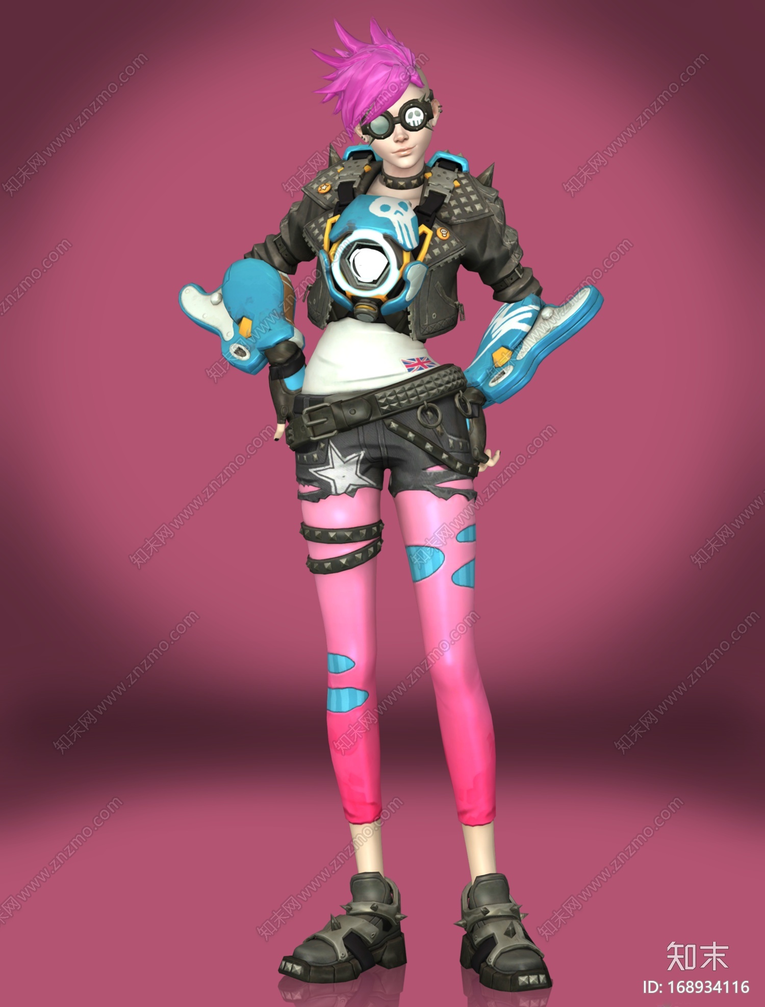 啦，首发——守望先锋模型猎空皮肤模型12套模型+武器CG模型下载【ID:168934116】