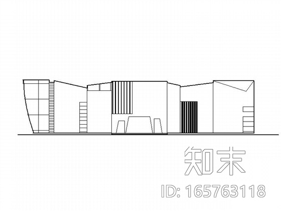 [课程设计]大学生活动中心建筑方案图（含效果图）cad施工图下载【ID:165763118】