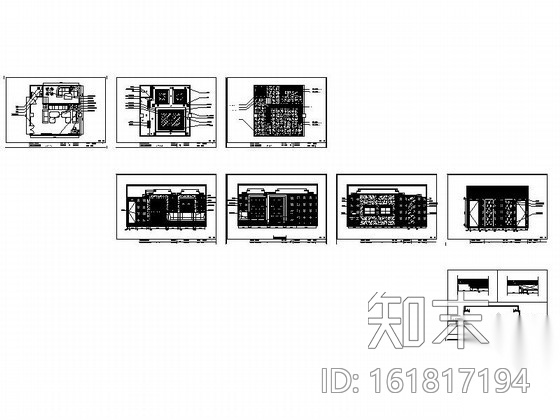 [重庆]某商务KTV包房F施工图cad施工图下载【ID:161817194】