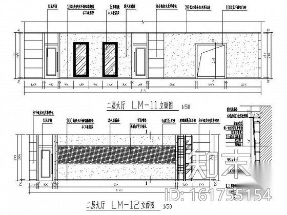 [西安]现代清新风格品牌连锁火锅店设计装修施工图cad施工图下载【ID:161755154】