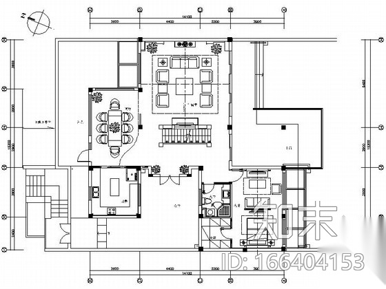 [昆山]江南园林新中式双层别墅装修图cad施工图下载【ID:166404153】