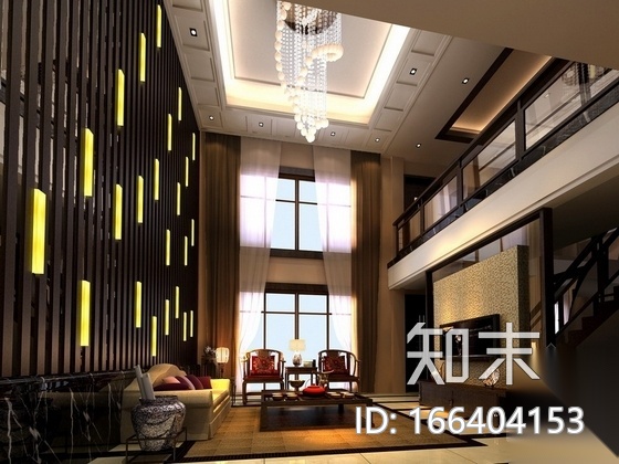 [昆山]江南园林新中式双层别墅装修图cad施工图下载【ID:166404153】