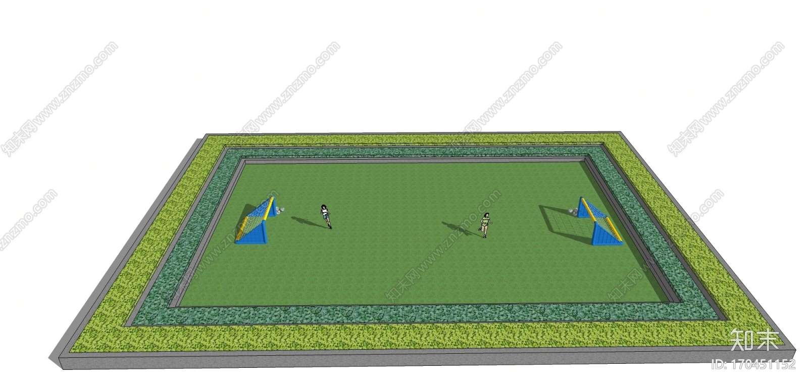 现代足球场SU模型下载【ID:170451152】