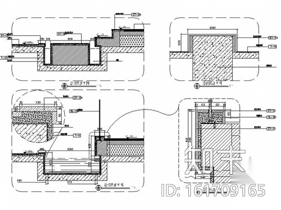 [广东]某高档精品售楼部室内施工图（含效果）cad施工图下载【ID:161709165】