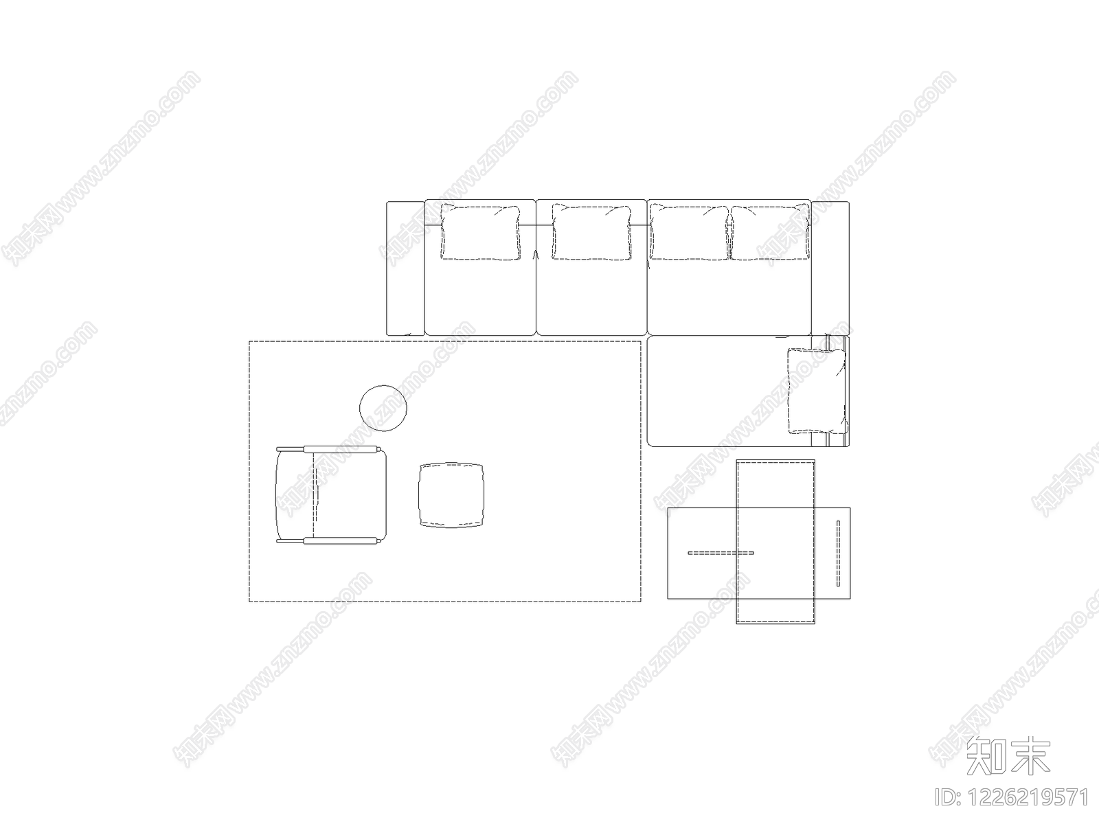 现代,极简家装图库CAD图纸