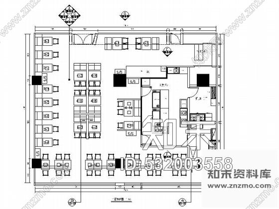 施工图原创全国连锁高档特色烤鱼店室内装修施工图含方案cad施工图下载【ID:532003558】