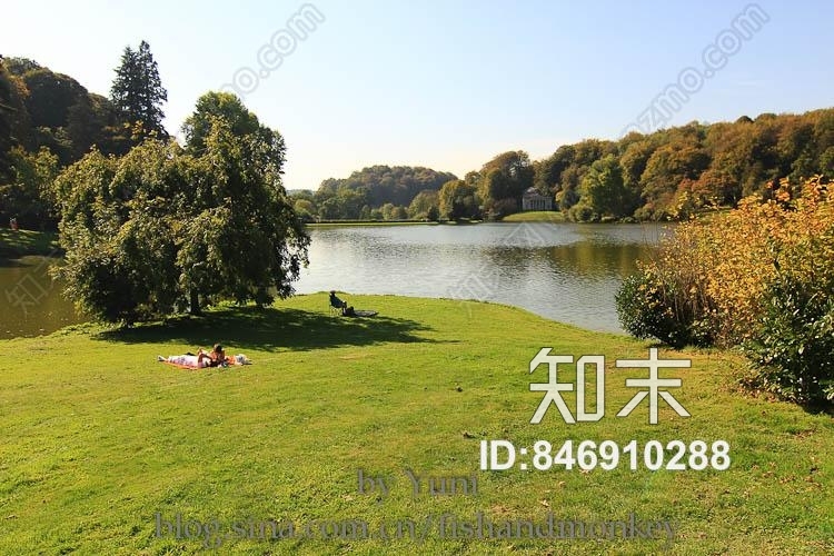 草地湖边秋天贴图下载【ID:846910288】