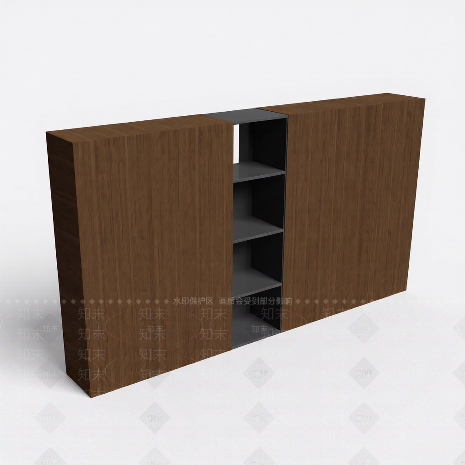 木质柜体组合3D模型下载【ID:1206194285】