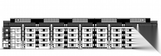 北京7万平米小区板楼建筑施工图cad施工图下载【ID:166722190】