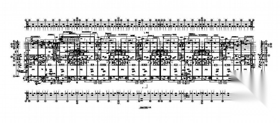 北京7万平米小区板楼建筑施工图cad施工图下载【ID:166722190】