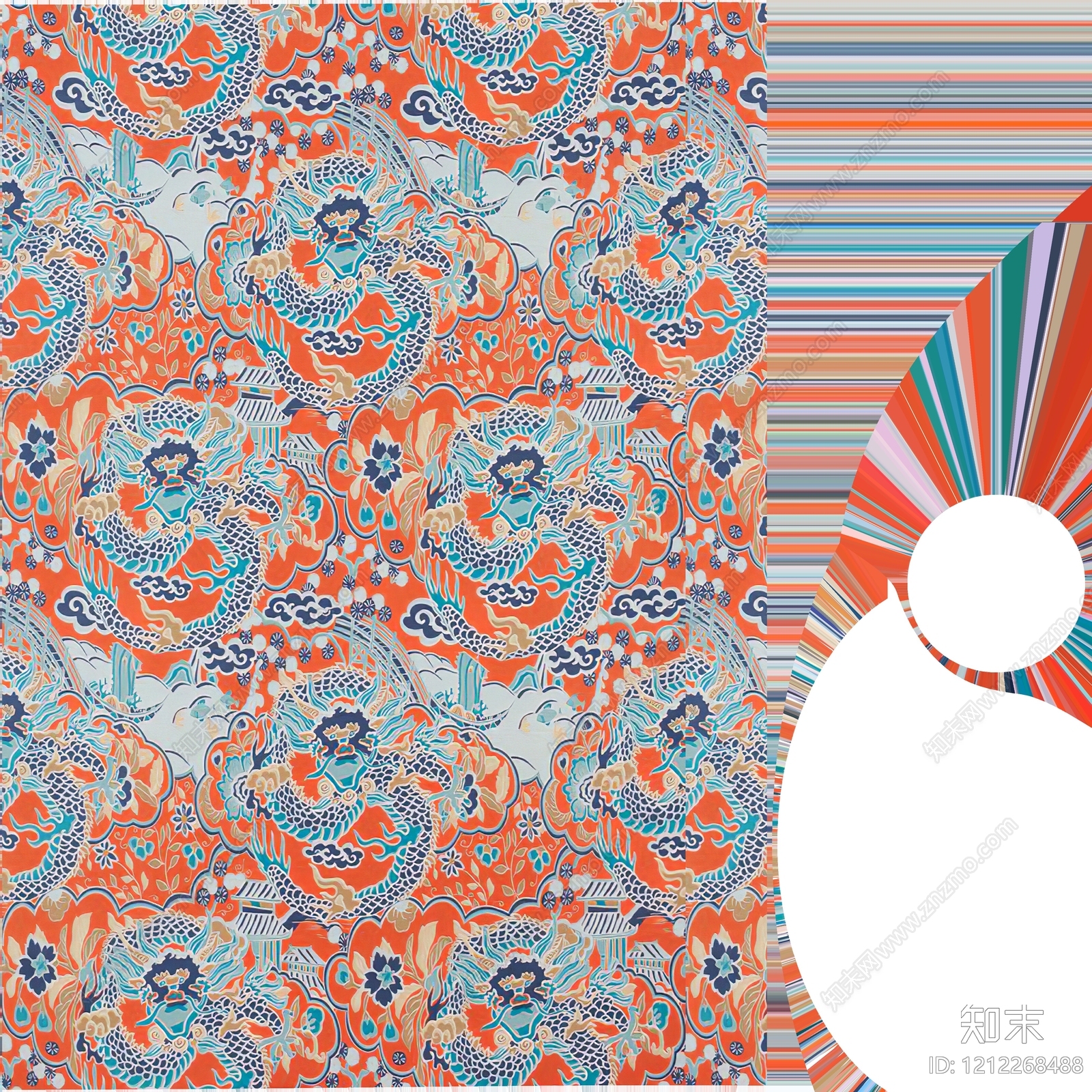 传统纹样贴图下载【ID:1212268488】