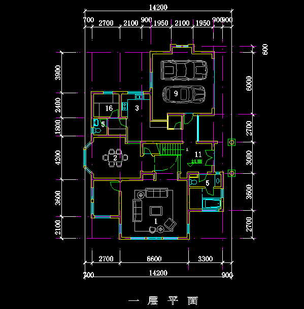 14套别墅方案图（含两层三层小别墅建筑）cad施工图下载【ID:160718194】