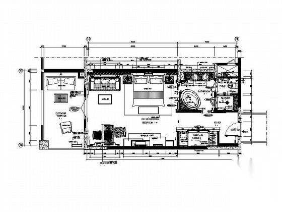 [云南]清新原木酒店式公寓样板间室内施工图（含效果图）施工图下载【ID:160703138】