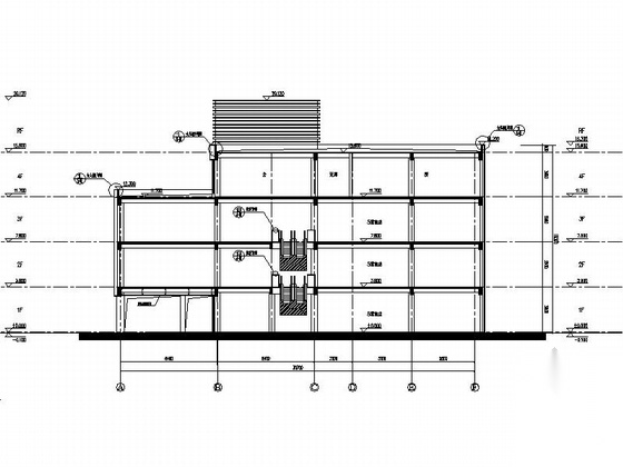 [江西]多层现代风格商业街建筑设计施工图（含多栋楼&nb...cad施工图下载【ID:165926117】