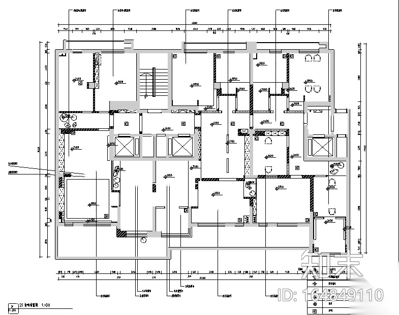 [新疆]东方禅意品茗茶室空间设计施工图（附效果图）施工图下载【ID:164849110】