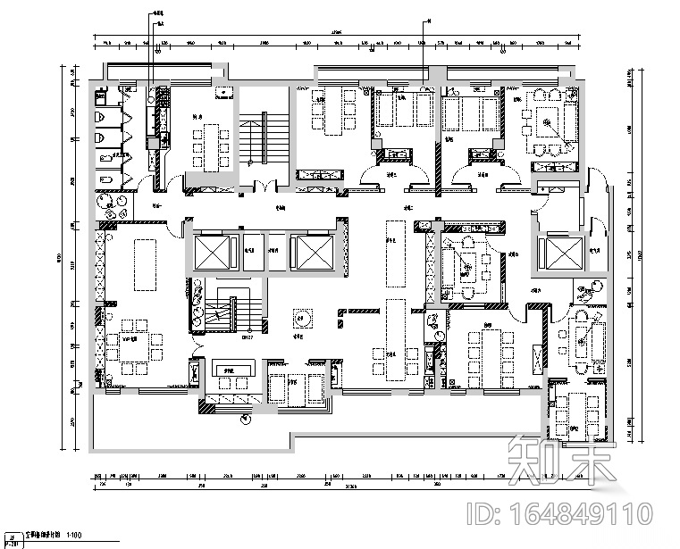 [新疆]东方禅意品茗茶室空间设计施工图（附效果图）施工图下载【ID:164849110】