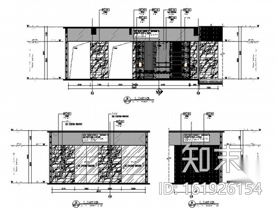 [厦门]知名国际酒店一层大堂室内设计施工图cad施工图下载【ID:161926154】