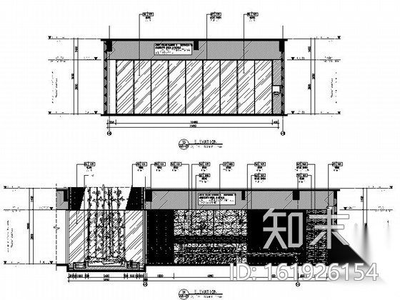 [厦门]知名国际酒店一层大堂室内设计施工图cad施工图下载【ID:161926154】
