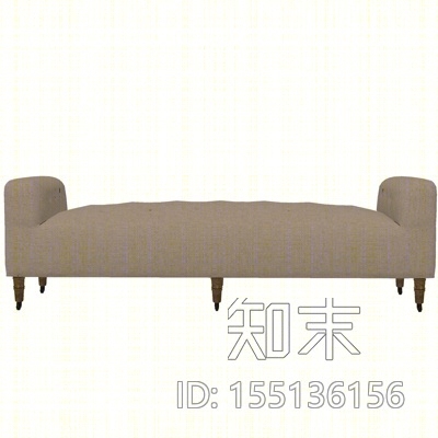 现代布艺脚踏SU模型下载【ID:155136156】