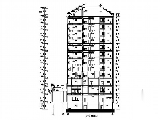 [河南]十二层徽派风格中医院建筑施工图（含效果图）cad施工图下载【ID:166709112】