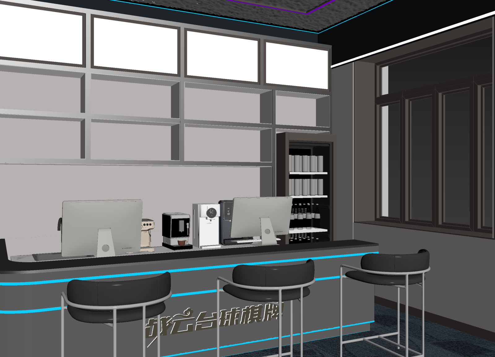 现代台球室3D模型下载【ID:1214789111】
