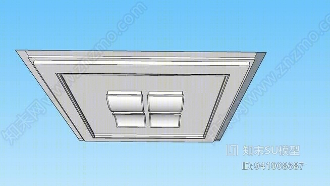 装饰天花板SU模型下载【ID:941008687】