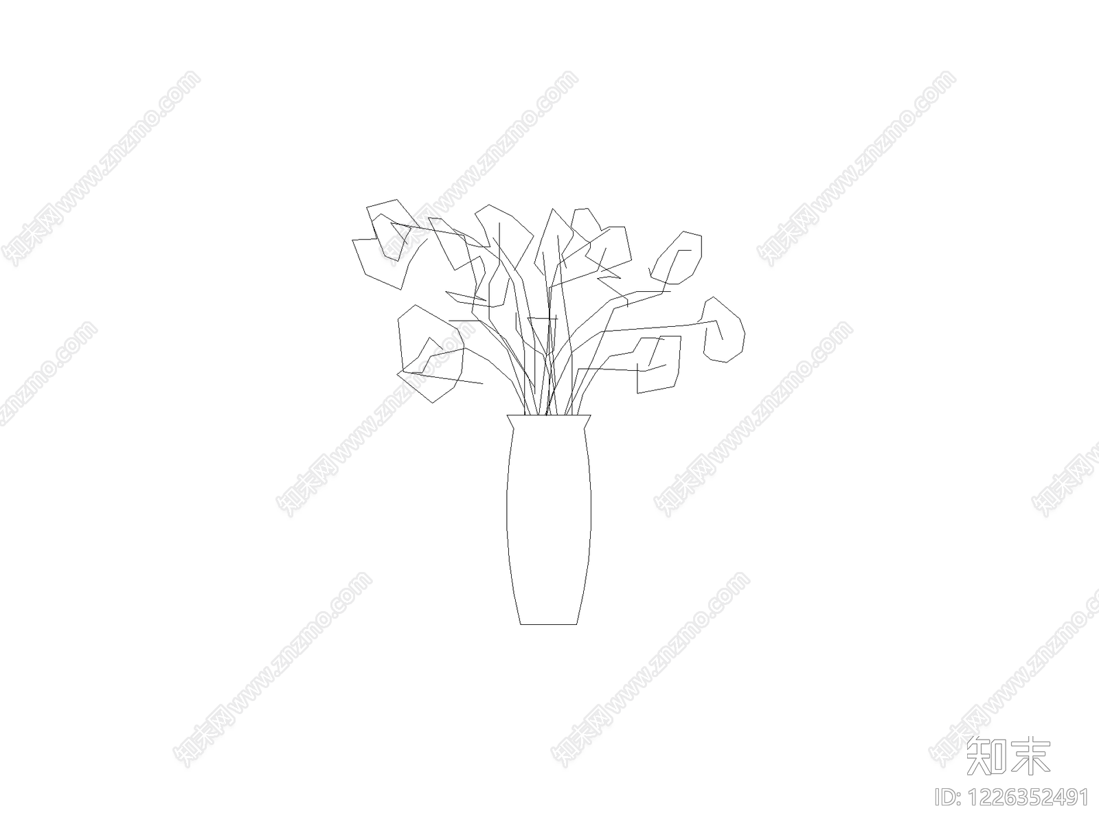 摆件cad施工图下载【ID:1226352491】