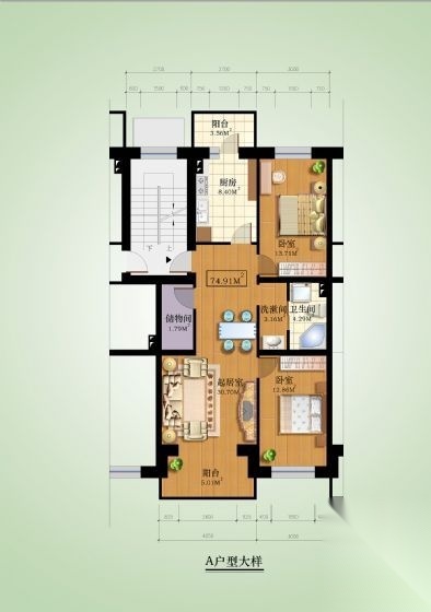 某六层住宅建筑方案图cad施工图下载【ID:149851100】