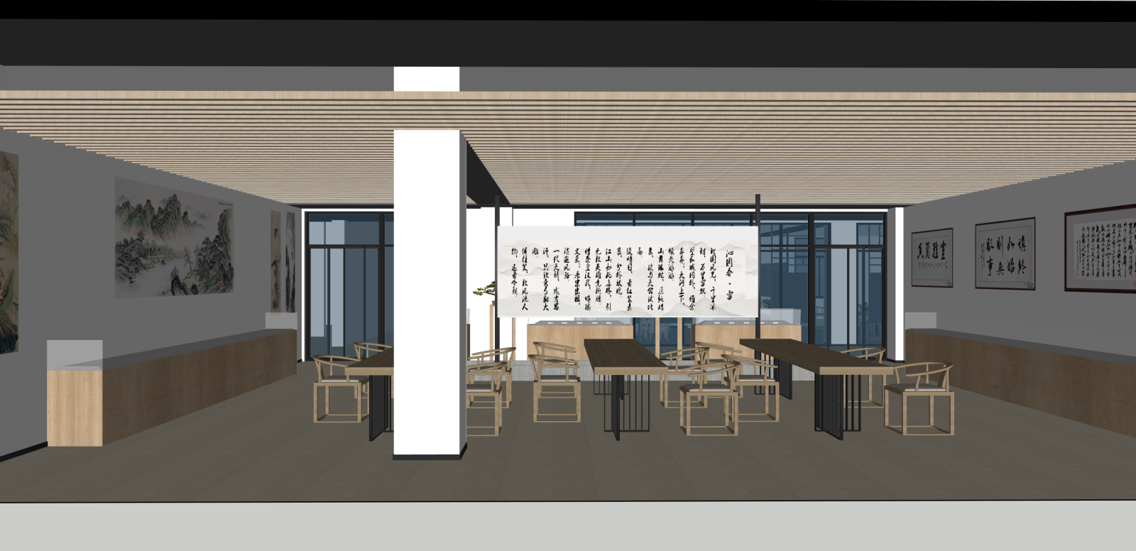 现代其他文化空间SU模型下载【ID:1216079347】