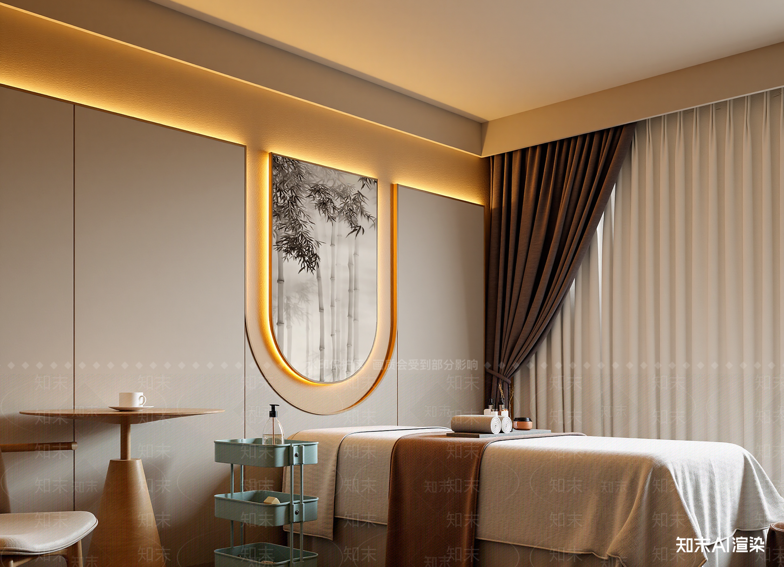 新中式美容院3D模型下载【ID:1214662397】