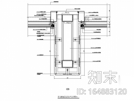 25层双塔带连廊商务办公楼幕墙施工图（节点图超详细）cad施工图下载【ID:164883120】