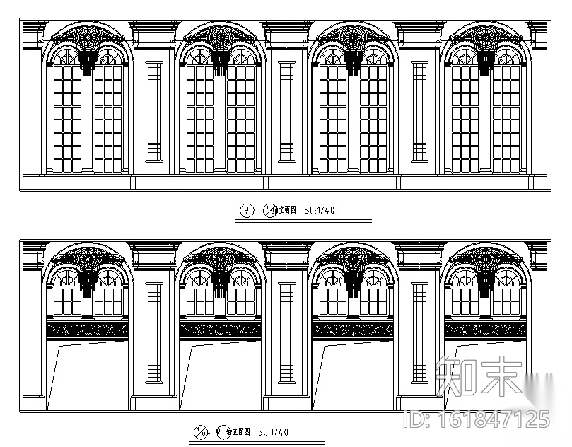 [重庆]现代奢华国际大酒店设计施工图（附效果图）cad施工图下载【ID:161847125】
