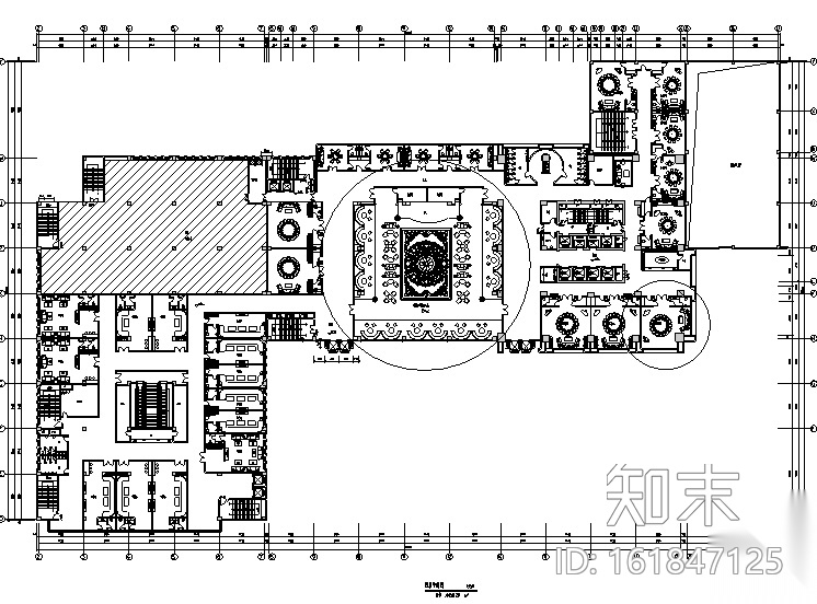 [重庆]现代奢华国际大酒店设计施工图（附效果图）cad施工图下载【ID:161847125】