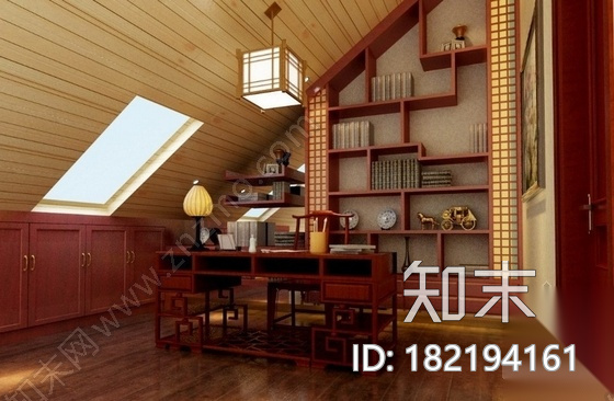 [福建]新古典风格双层洋房装修设计图（含效果）cad施工图下载【ID:182194161】