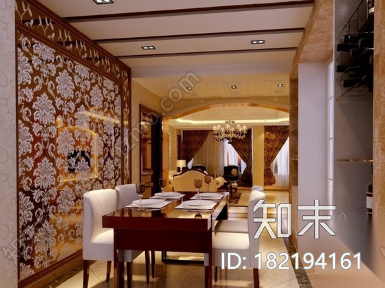 [福建]新古典风格双层洋房装修设计图（含效果）cad施工图下载【ID:182194161】