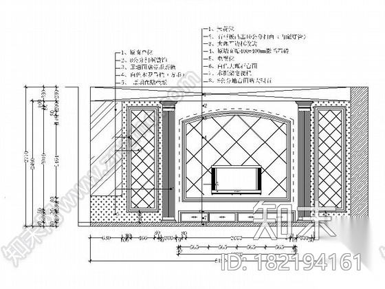 [福建]新古典风格双层洋房装修设计图（含效果）cad施工图下载【ID:182194161】